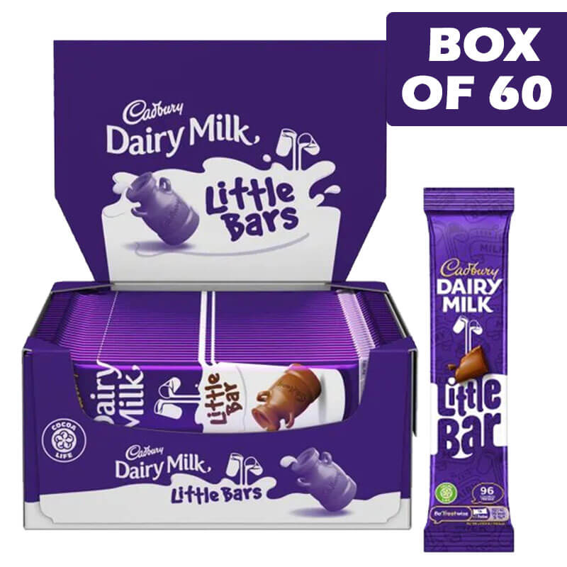 Uk Cadbury Dairy Milk Little Bar 18g (60 Pieces)