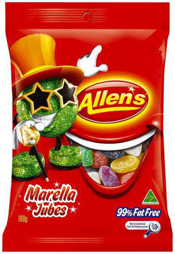 Allens Marella Jubes (12 x 190g hang sell bags)