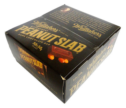 Whittakers Bittersweet Peanut Slab (50g bars x 50pc box)