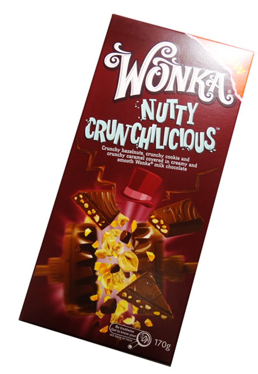 Wonka Nutty Crunchilicious (12 x 170g bar)