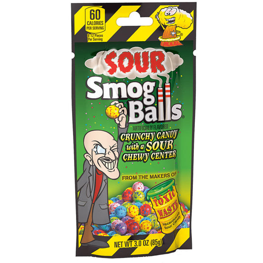 Toxic Waste Sour Smong Balls Peg Bag 85g