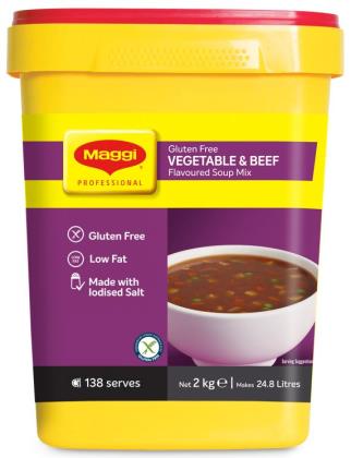 Maggi Soup Beef & Vegetable Gluten Free 2kg