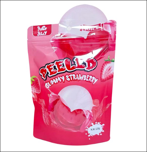 Juicy Jelly Peeled Gummy Strawberry 120g