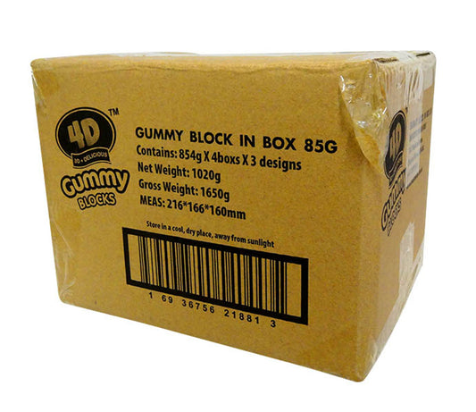 4D Gummy Blocks Box (85g x 12pc unit)