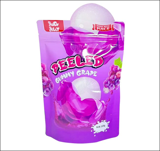Juicy Jelly Peeled Gummy Grape 120g