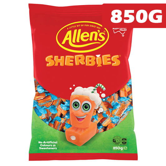 Allen's Sherbies Lollies Bag 850g