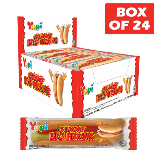 Yupi Gummy Big Frank 32g (24 Pack)