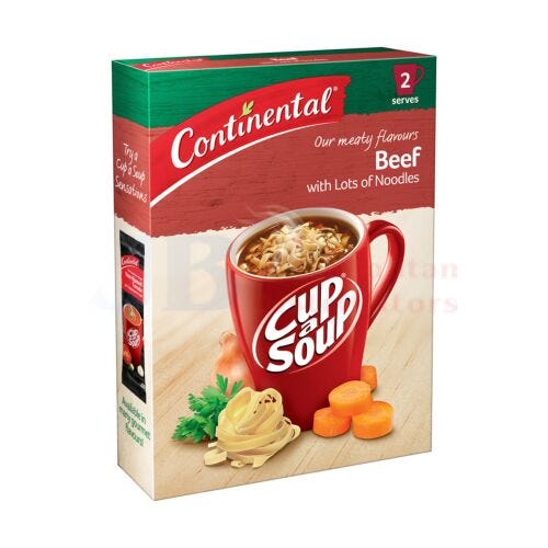 Continental Cup A Soup Lots Noodle Beef 55g