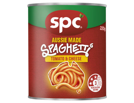 Spc Spaghetti In Tomato & Cheese Sauce 24 x 220g