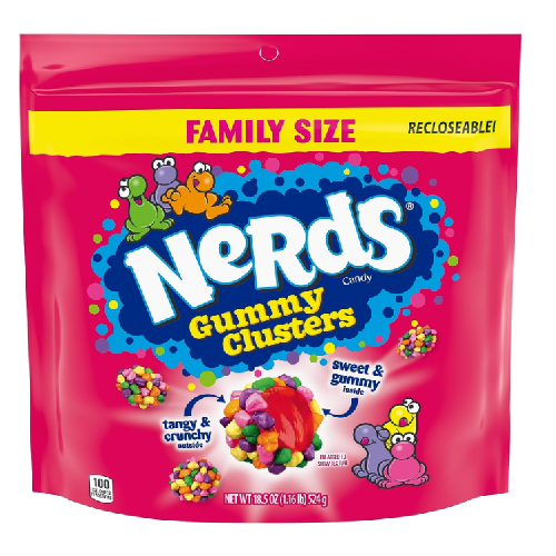 Nerds Rainbow Gummy Clusters Family Pack 524g
