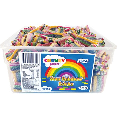 Chunky Sour Rainbow Bricks 1.45kg