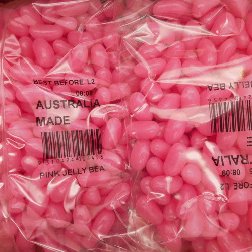 Allseps Bulk Jelly Beans - Pink (8 x 1kg Bag)