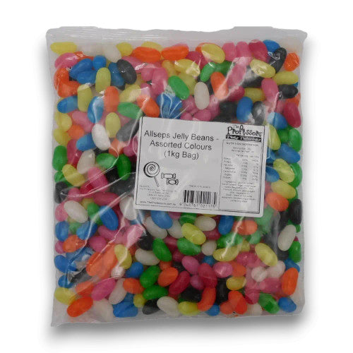 Allseps Jelly Beans - Assorted Colours (1kg Bag)