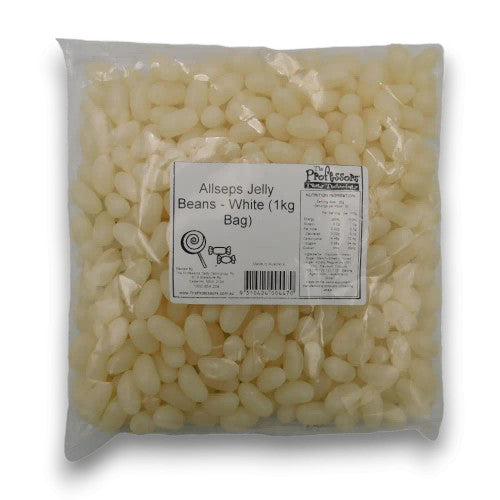 Allseps Jelly Beans - White (1kg Bag)