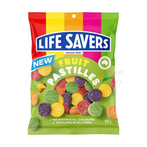 Lifesaver Fruit Pastilles 180g