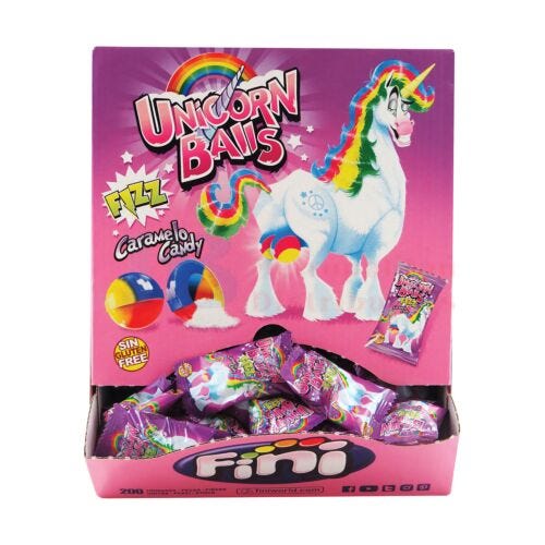 Unicorn Balls Fizzy Candy (200 Piece)