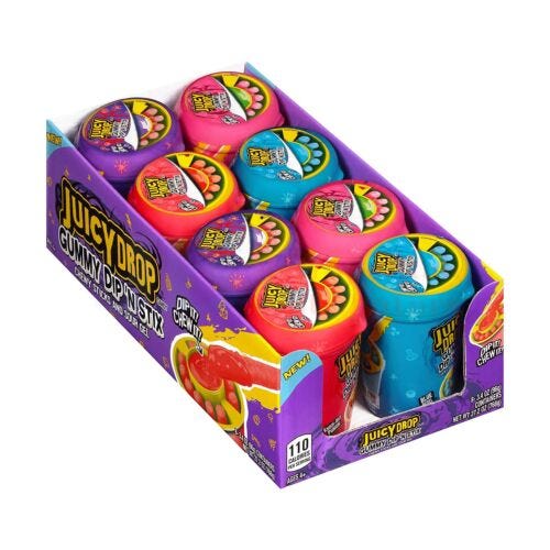 Juicy Drop Gummy Dip 'N Stix 96g