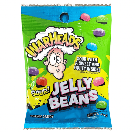 Warhead Sour Jelly Beans 45g (12 Pack) 45g