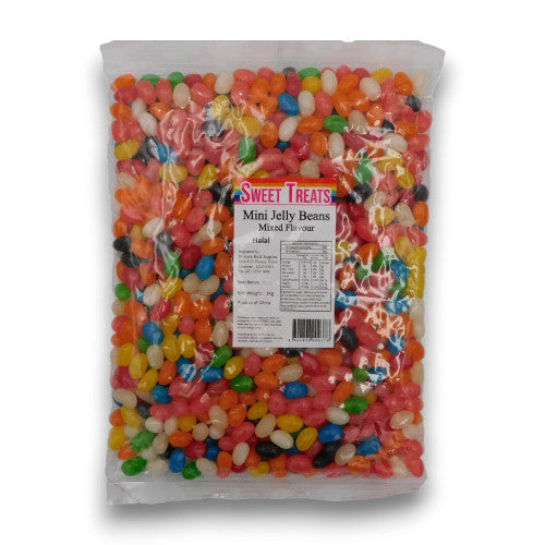 Sweet Treats Mini Jelly Beans - Assorted Colours (1kg Bag)