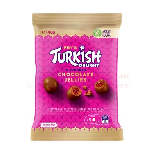 Fry's Turkish Delight Choc Jellies Bites 140g
