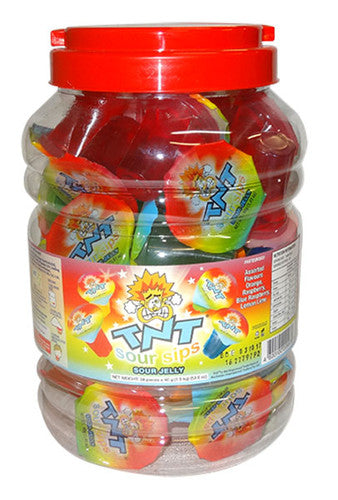 TNT Sour Sips Sour Jelly ( 38 x 40g cups)