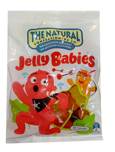 The Natural Confectionery Co. - Jelly Babies (260g bag x 18pc box)