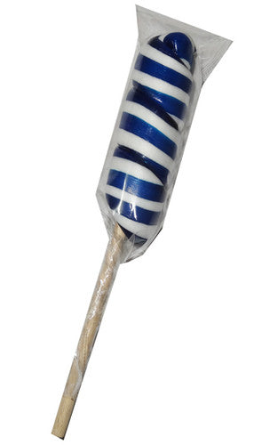 Twist Pop - Dark Blue and White (80g single lollipop)