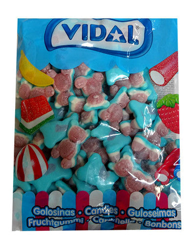 Vidal Gummy Jelly Filled Bears - Blue (1kg bag)