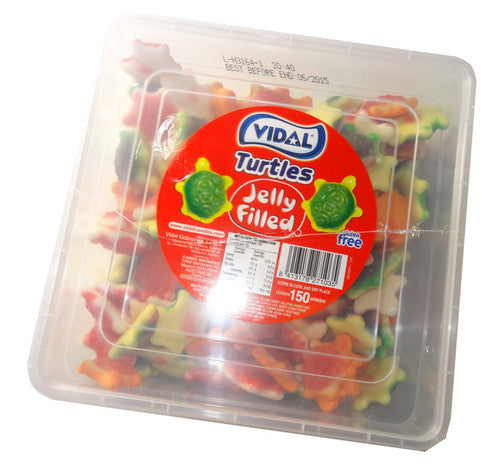 Vidal - Jelly Filled Turtles (150 pieces - 900g tub)