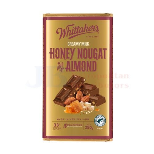 Whittaker's Creamy Milk Honey Nougat & Almonds 250g