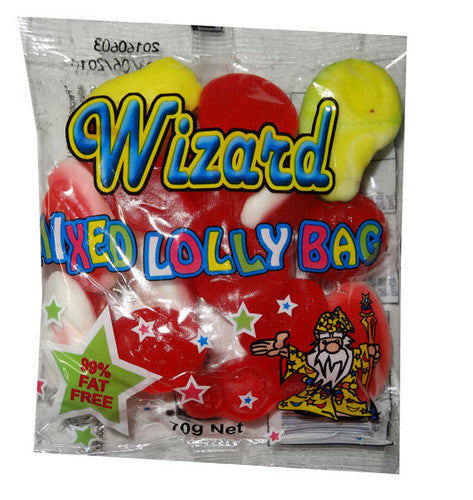 Wizard Mixed Lolly Bag (20 x 70g)