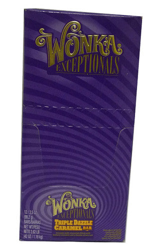 Wonka Exceptionals - Triple Dazzle Caramel Bars (12 x 99.2g bars)