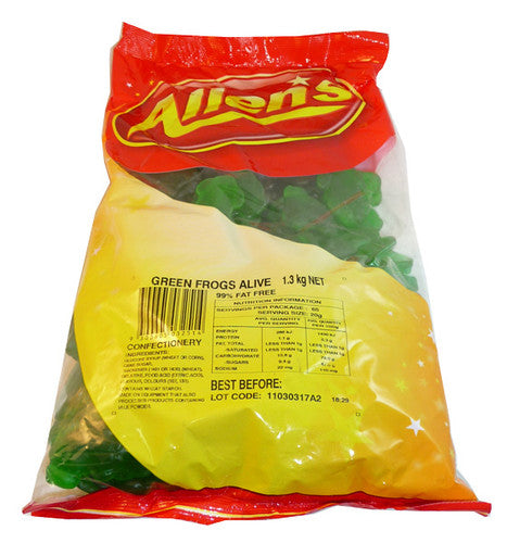Allens Frogs Alive Green (1.3kg Bag)