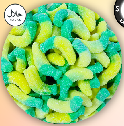 Juicy Jelly Sour Bananas 1kg 1kg