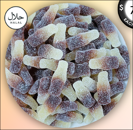 Juicy Jelly Sour Cola Bottles 1kg 1kg