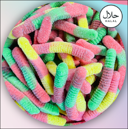 Juicy Jelly Sour Worms 1kg 1kg